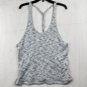 Lululemon Workout Tank‎ Top Athletic Racerback Heathered Gray Women's 12